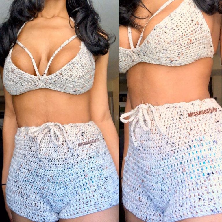 Easy And Simple Crochet Bikini Tops And Shorts Patterns