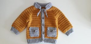 Crochet Boys jacket Free Crochet Pattern For Beginners