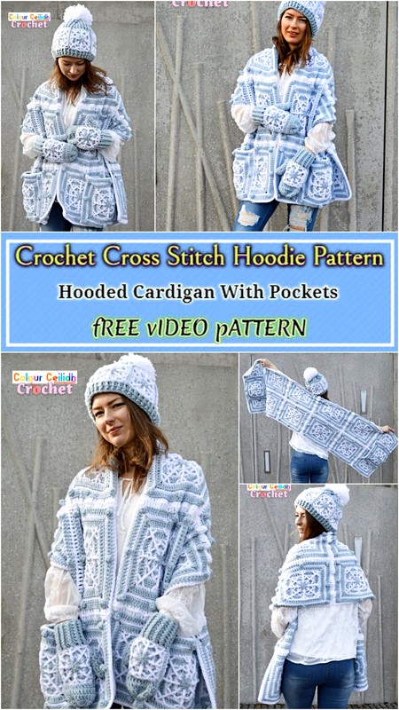 Crochet Snowflake Pocket Shawl