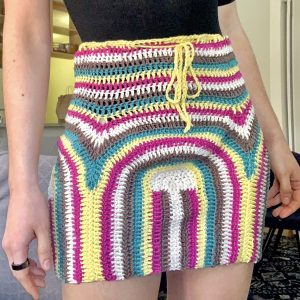 DIY Crochet Mini Skirt Tutorial Retro Skirt Designs