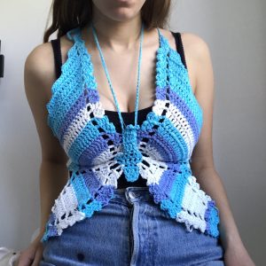 Crochet Butterfly Crop Top Ideas Free Patterns Designs