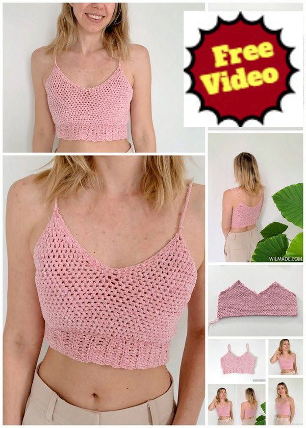Crochet Simple Crop Top