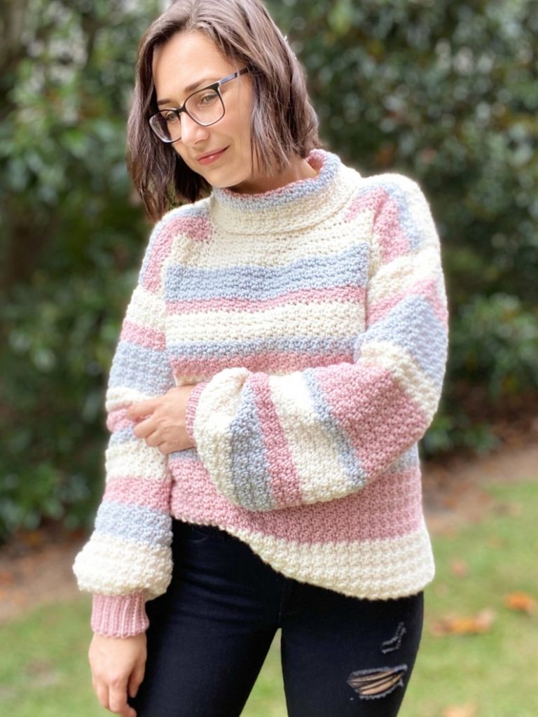 Crochet Turtleneck Sweater Pattern