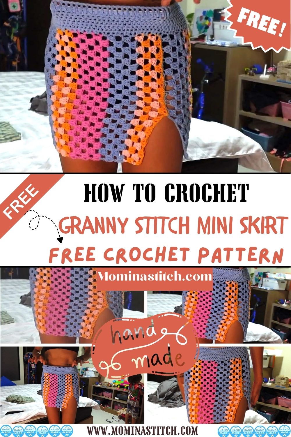 How To Crochet Granny stitch mini skirt Ideas