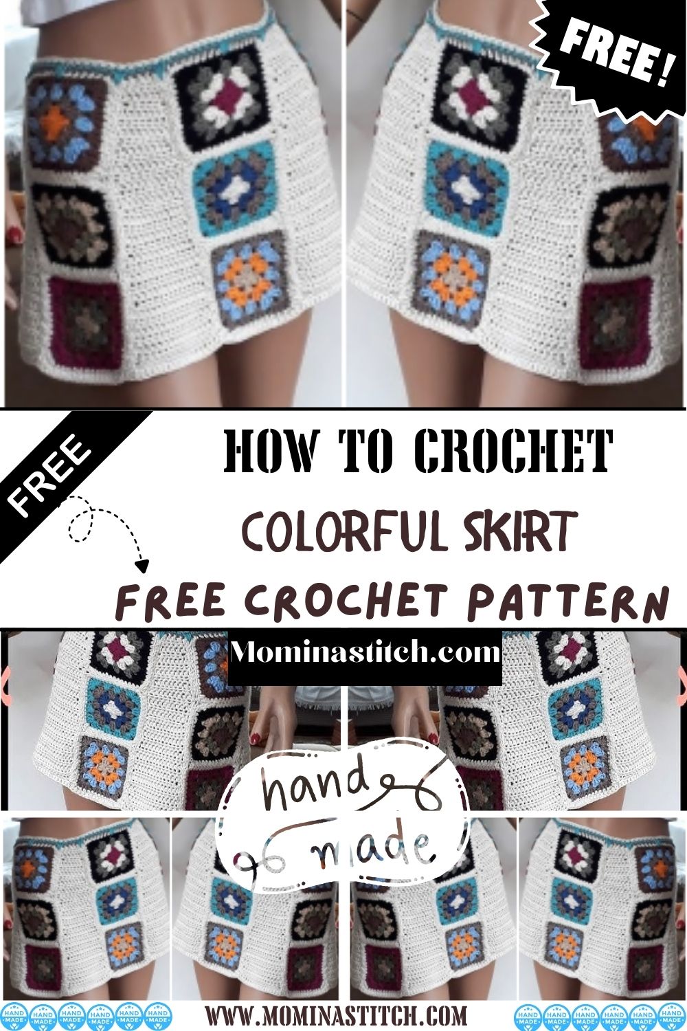 How To make Crochet Colorful Skirt Pattern