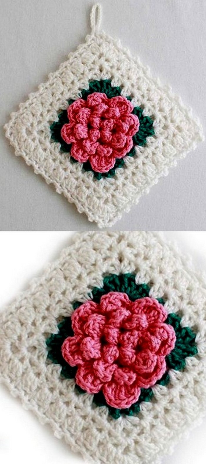 Flower Pot Holder Free Crochet Pattern 