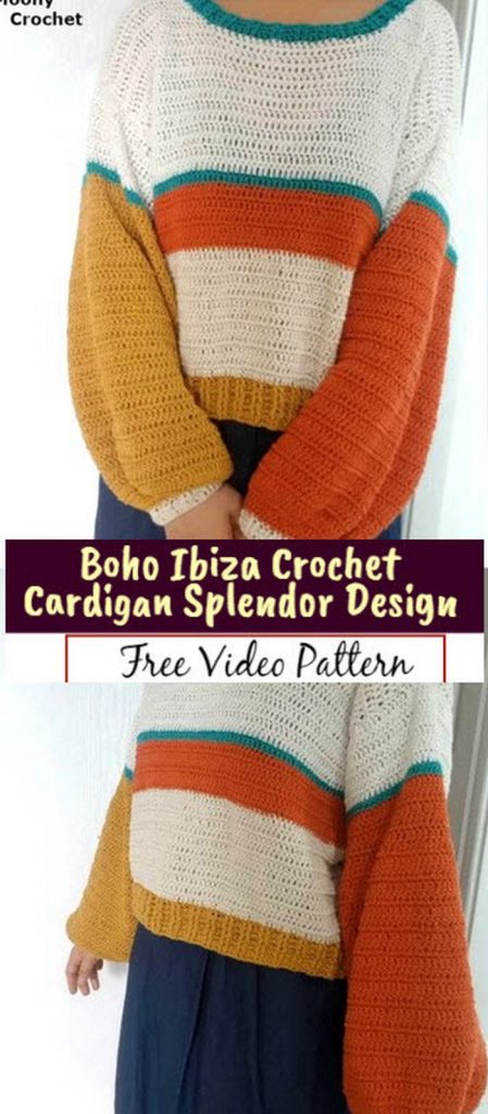 Crochet Jade Sweater For Model Looking Girls Free Patterns
