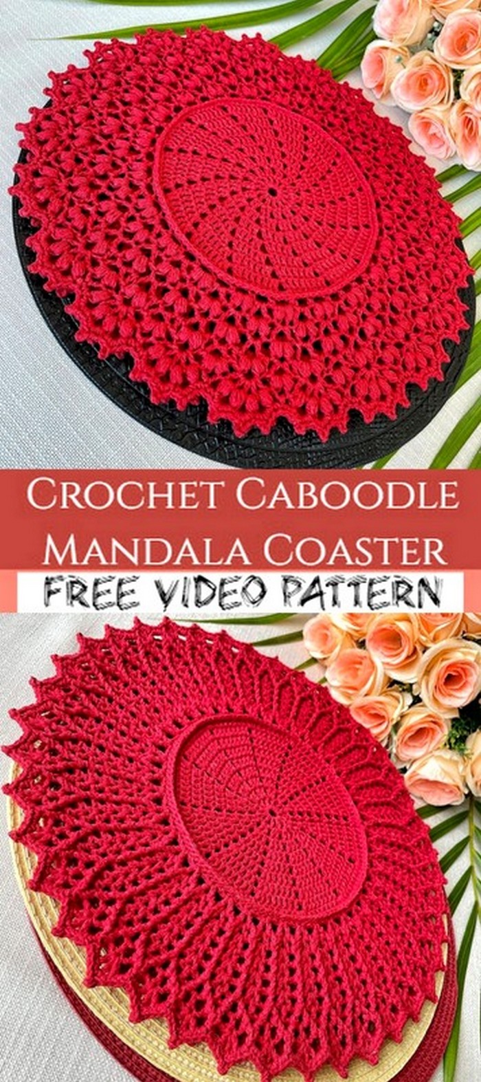 Crochet Caboodle Mandala Coaster