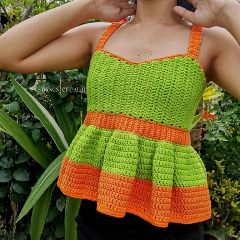 Amazing Make Crochet Peplum Top Free Patterns