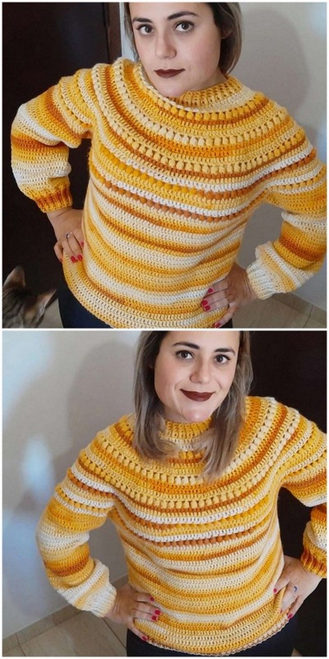 Ingrid Sweater Free Crochet Pattern