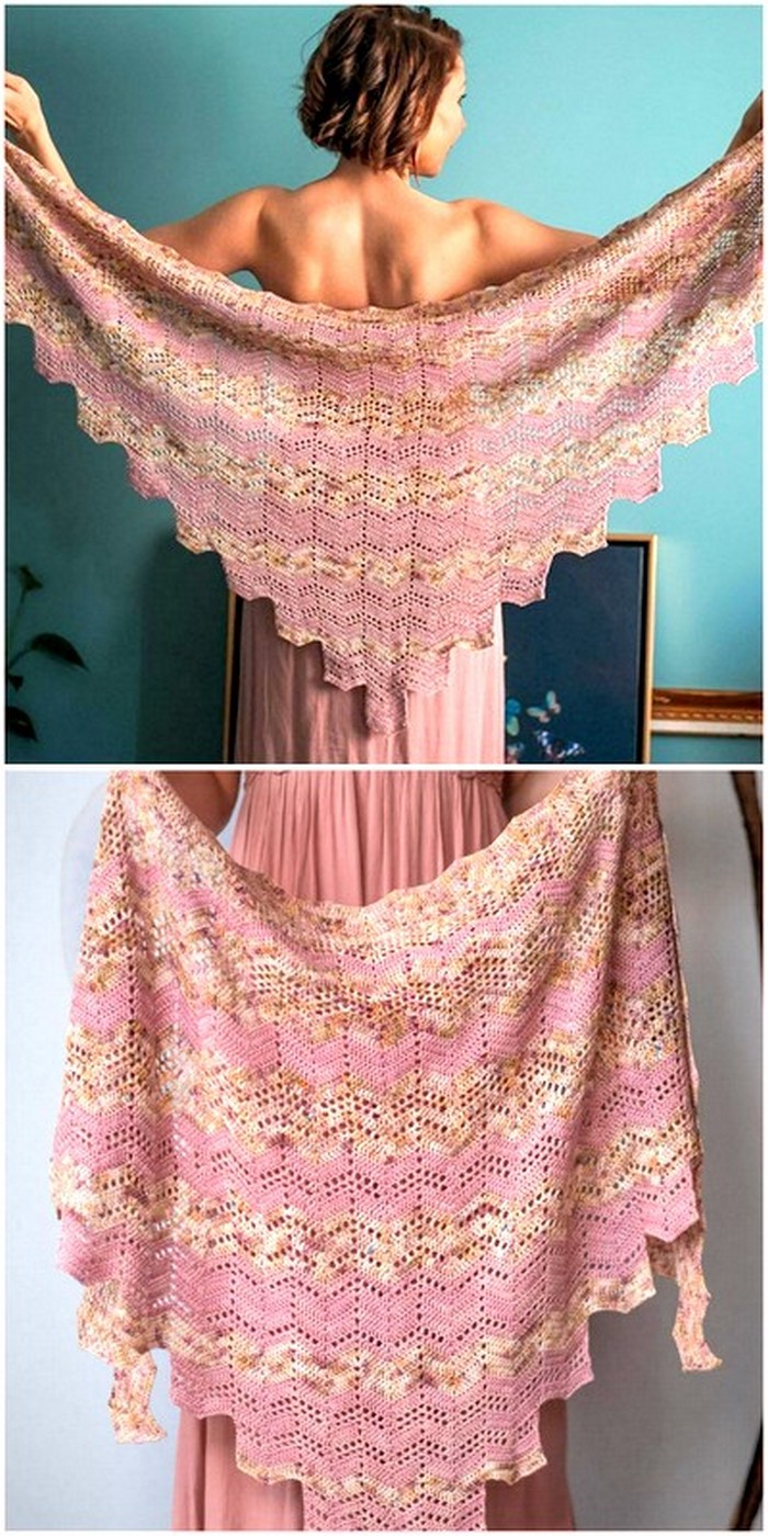 Crochet Polygonia Shawl