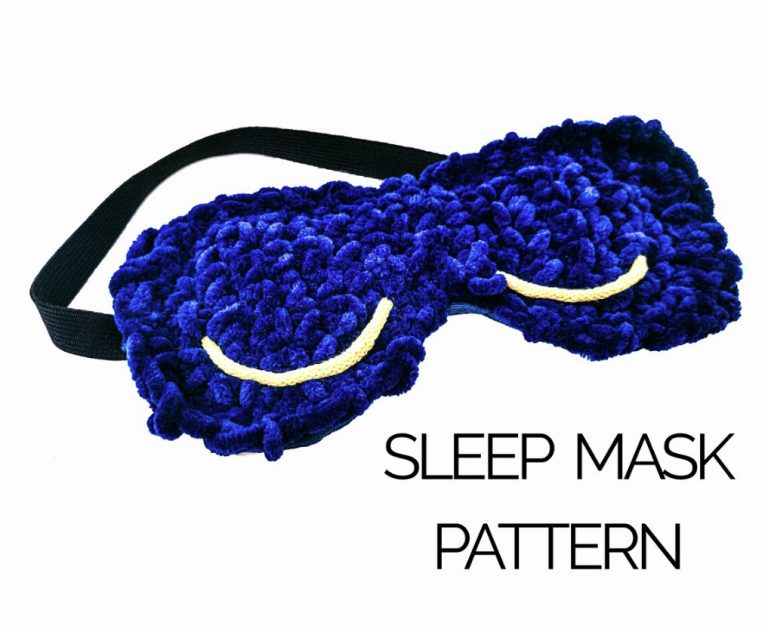 Throb Sleeping Mask Free Crochet Pattern