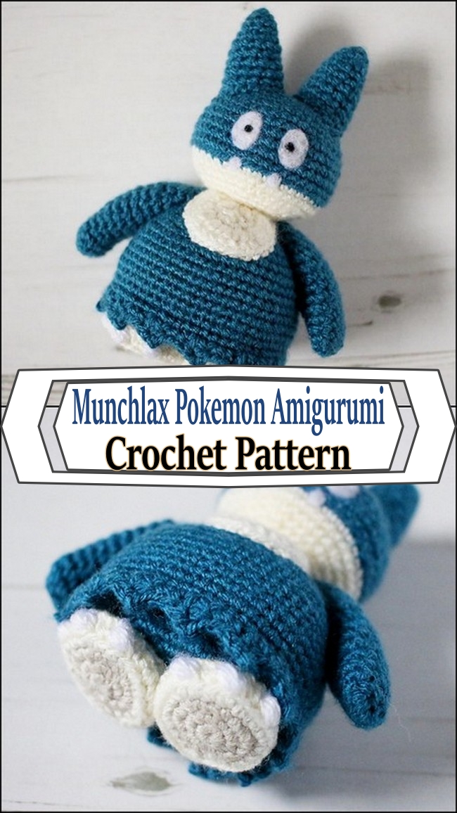Munchlax Pokemon Amigurumi Crochet Pattern