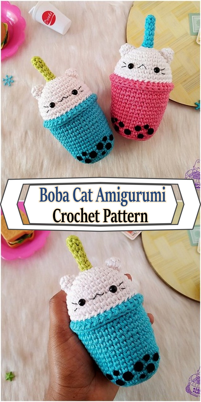 Boba Cat Amigurumi Crochet Pattern