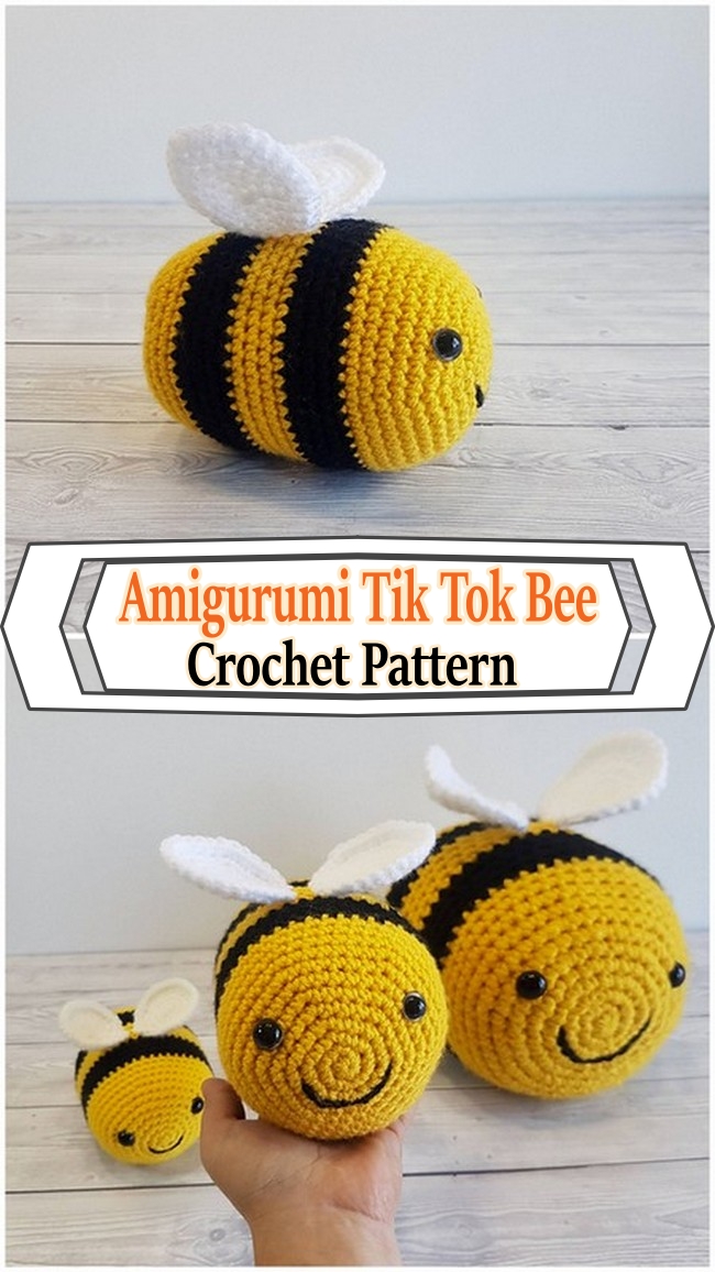 Amigurumi Tik Tok Bee Crochet Pattern