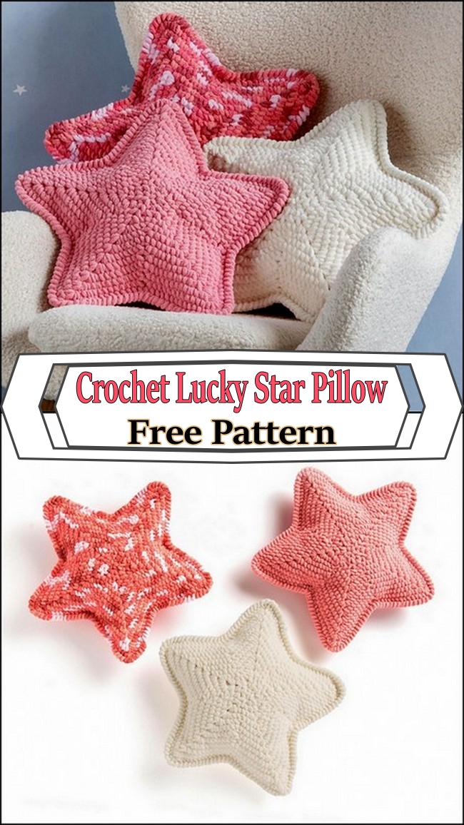 Crochet Lucky Star Pillow Pattern
