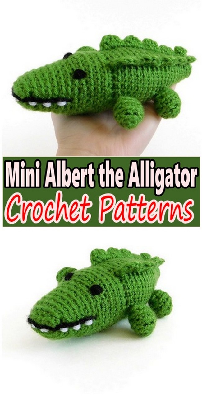 Crochet Mini Albert the Alligator