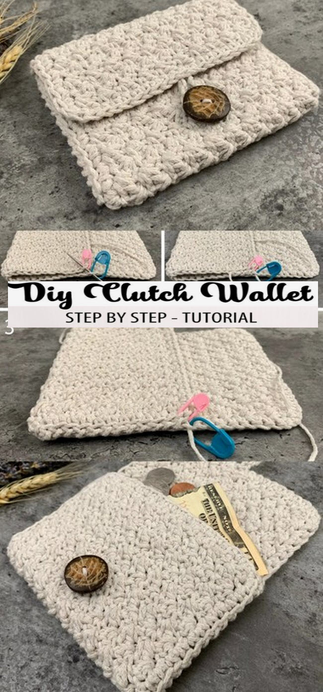 A great starter project crochet a wallet