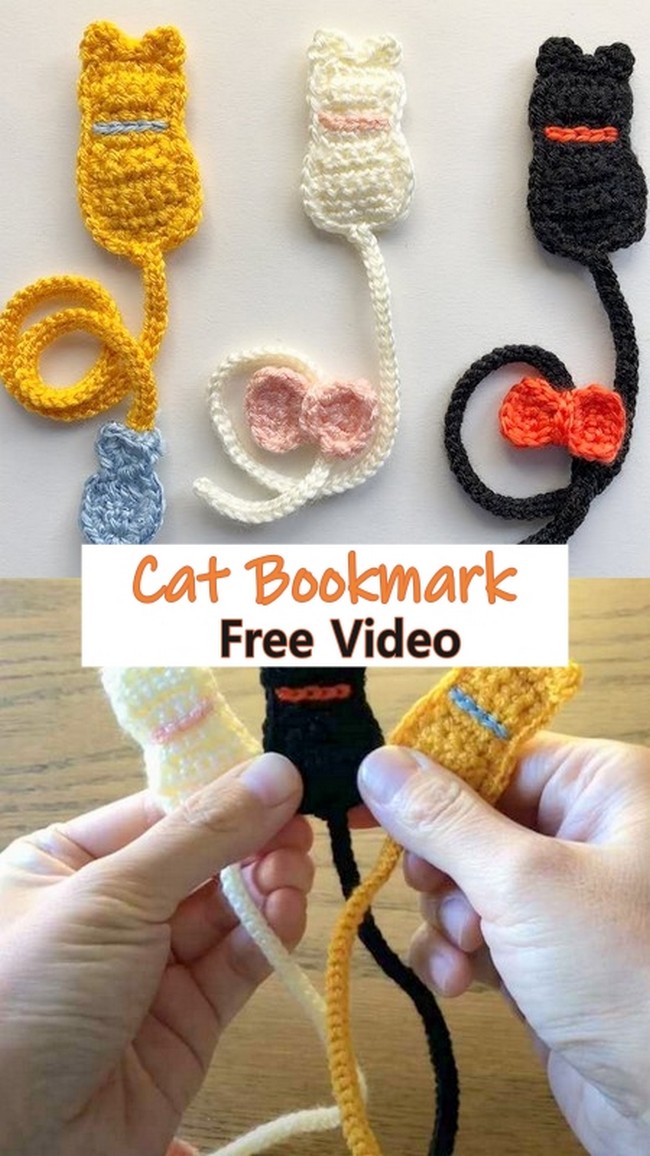 Crochet Cat Bookmark | Step by Step Tutorial