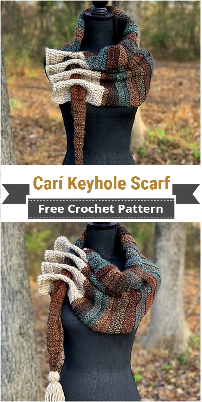 Crochet Carí Keyhole Scarf Pattern