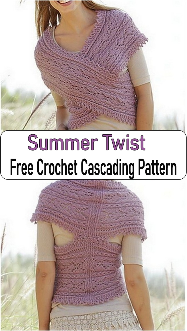 Summer Twist Free Crochet Cascading Pattern