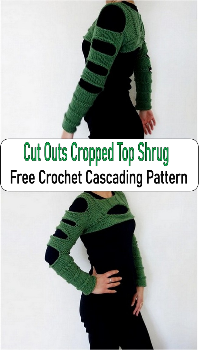 Cut Outs Cropped Top Free Crochet Cascading Pattern