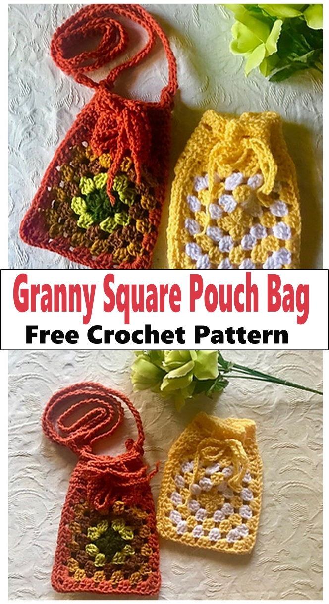 Granny Square Pouch Bag