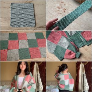 Stitching Style: Unveiling Creative Crochet Patchwork Cardigan Patterns 