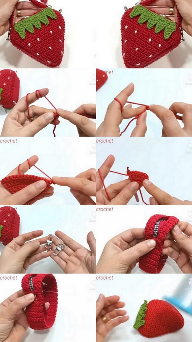 DIY Project: Creating a Charming Crochet Strawberry Bag for Girls