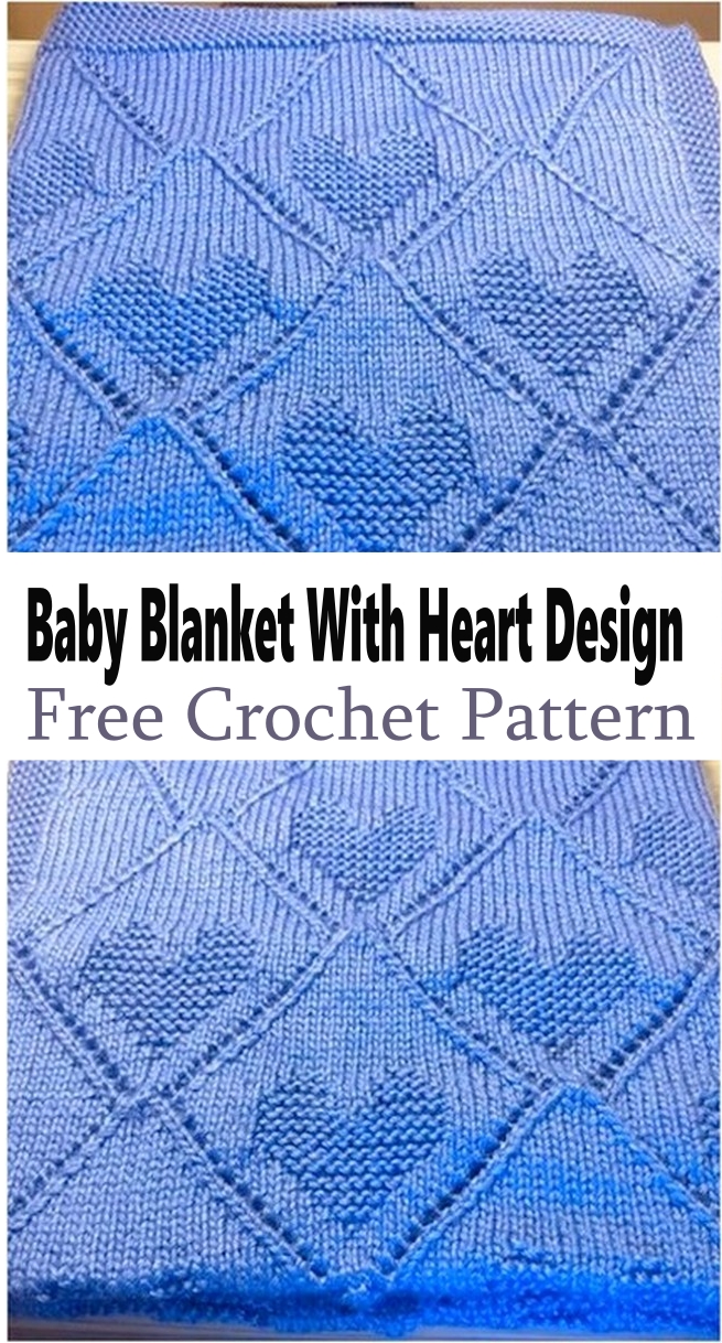 Baby Blanket With Heart Design