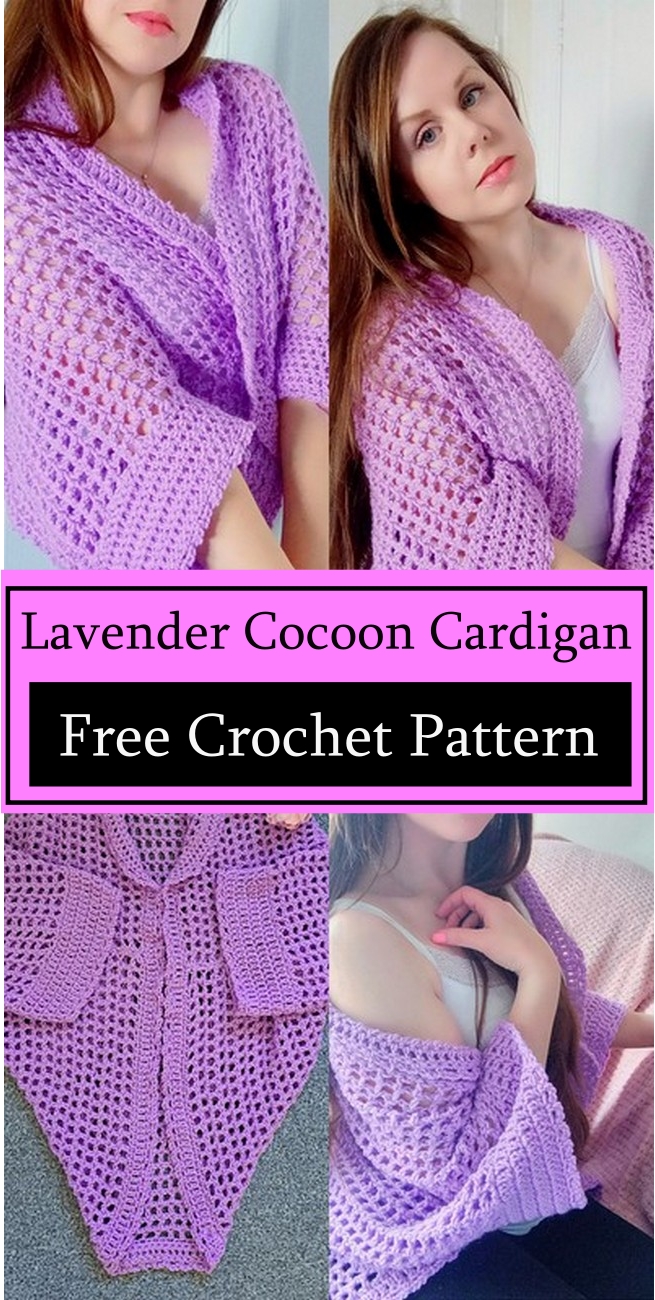 Lavender Cocoon Cardigan