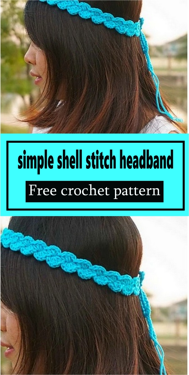 simple shell stitch headband