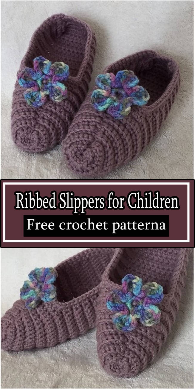 Ribbed Slippers for Children 