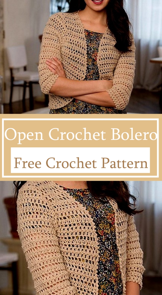 Open Crochet Bolero