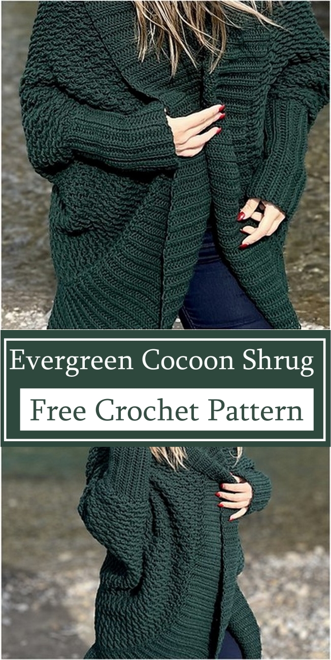 Evergreen Cocoon Shrug