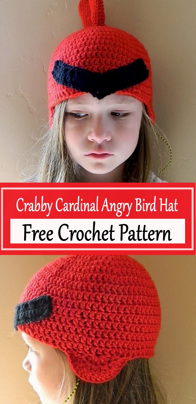 Crabby Cardinal Angry Bird Hat