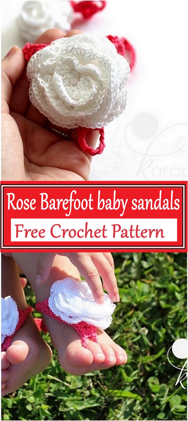 Rose Barefoot baby sandals