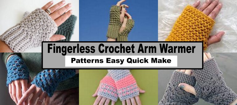 Fingerless Crochet Arm Warmer Patterns Easy Quick Make