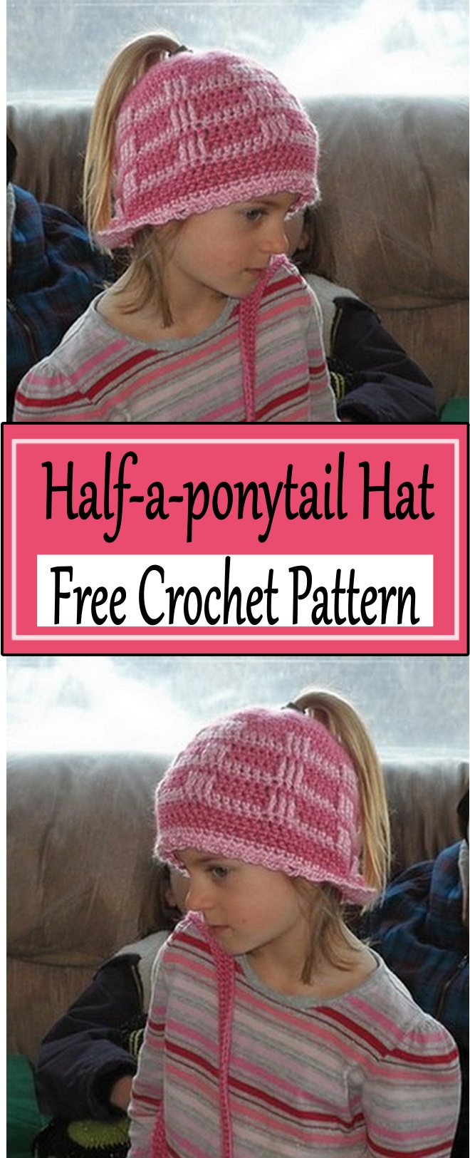 Half-a-ponytail Hat