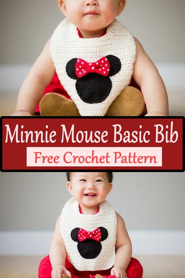 Minnie Mouse Basic Bib