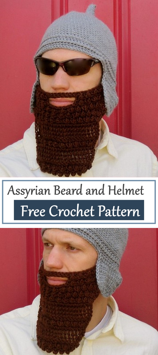 Assyrian Beard and Helmet