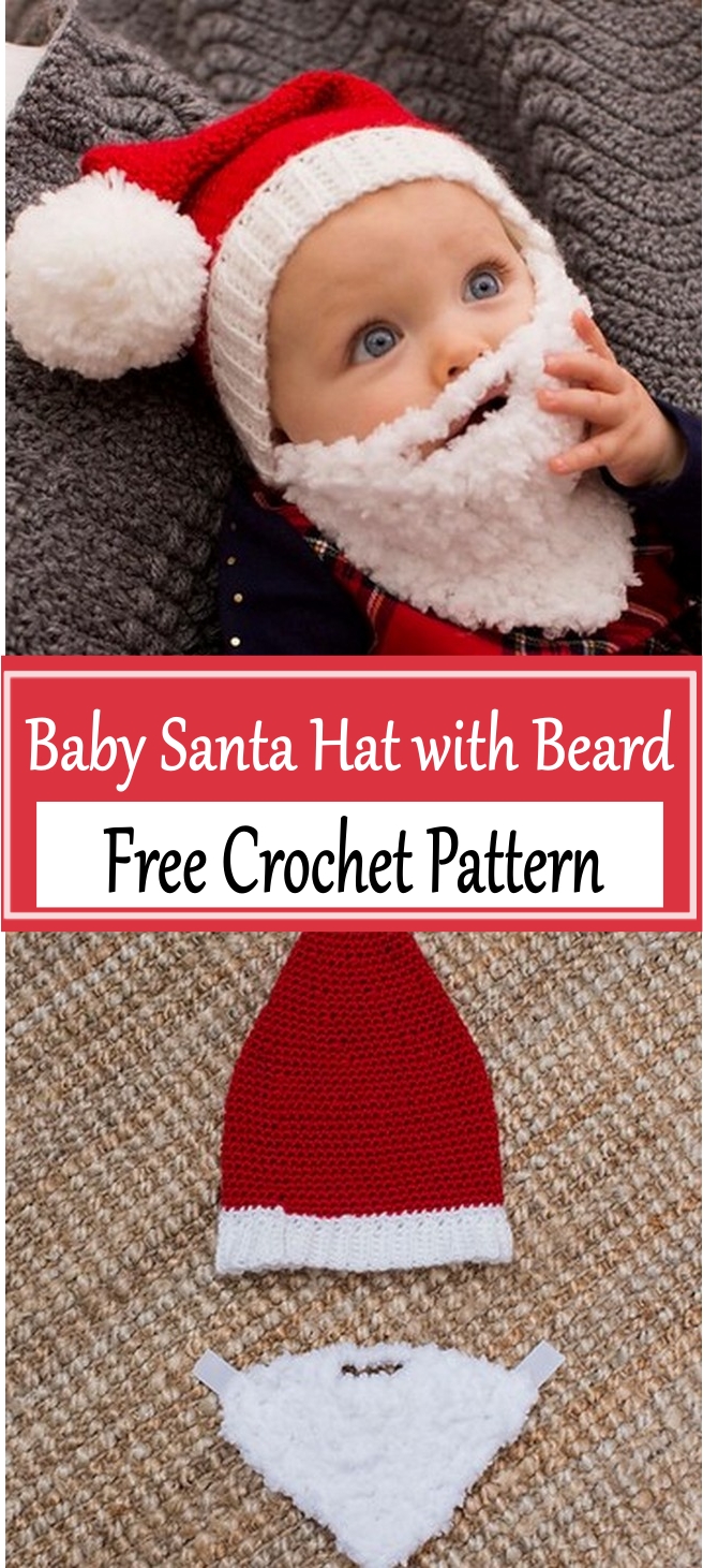 Baby Santa Hat with Beard