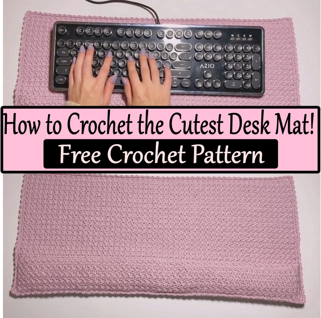 How to Crochet the Cutest Desk Mat! 