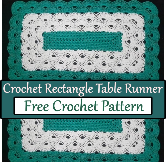 Crochet Rectangle Table Runner 