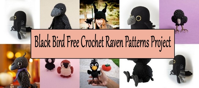 Black Bird Free Crochet Raven Patterns Project