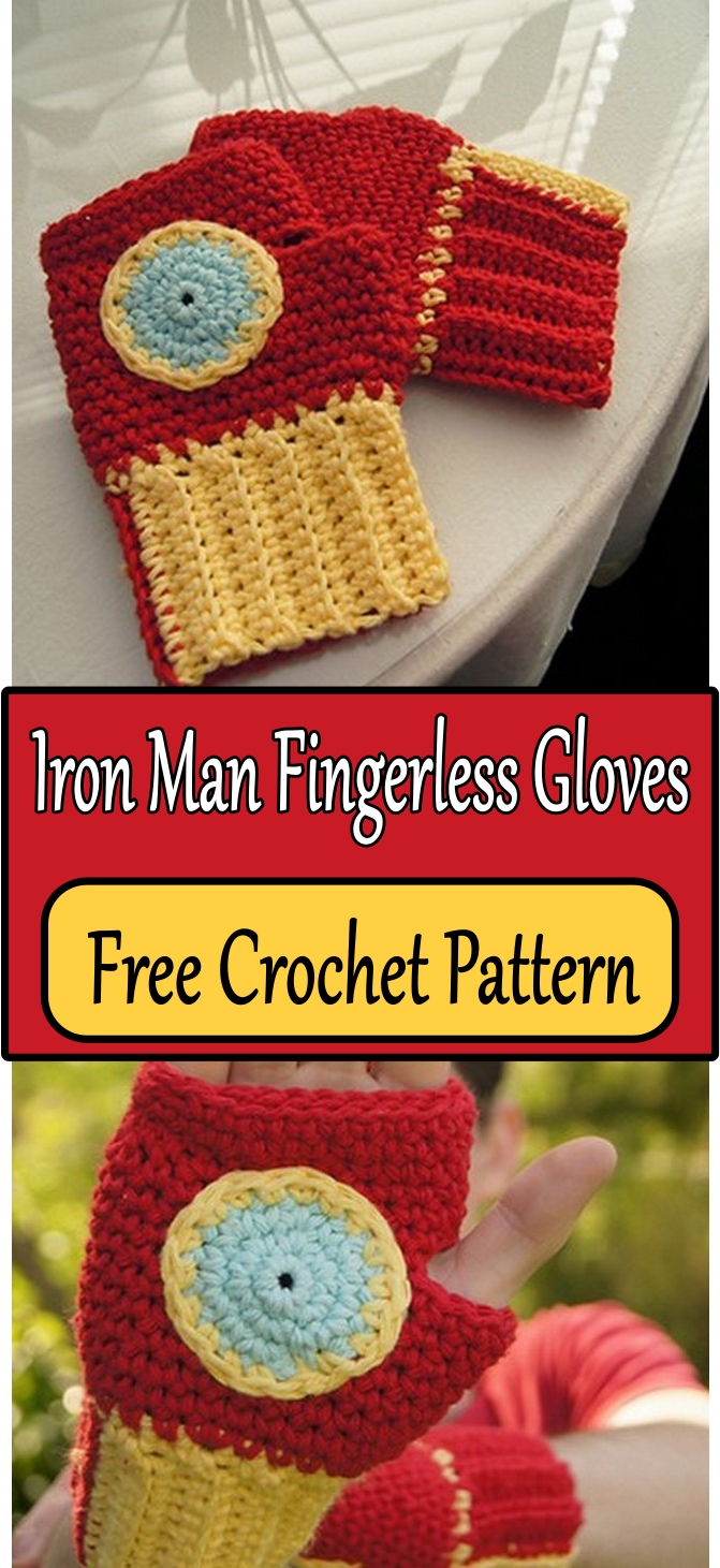 Iron Man Fingerless Gloves