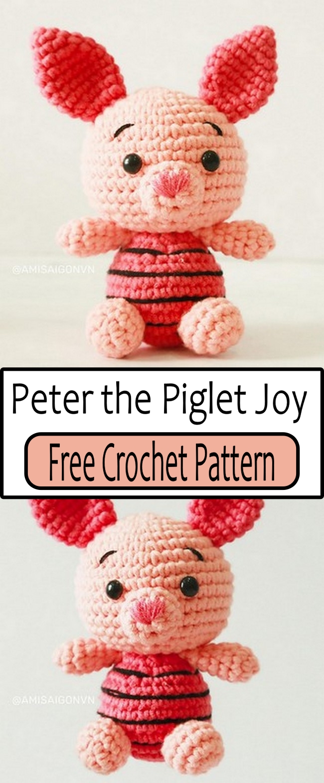 Peter the Piglet Crochet Joy