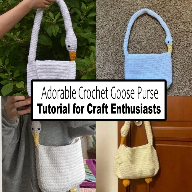 Adorable Crochet Goose Purse Tutorial for Craft Enthusiasts
