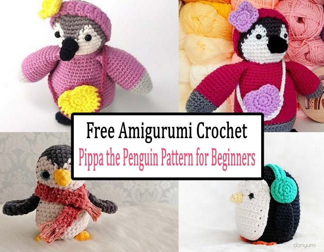 Free Amigurumi Crochet Pippa the Penguin Pattern for Beginners