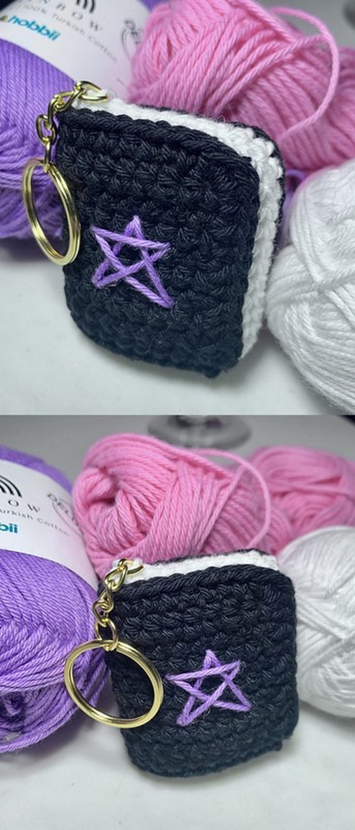 Handmade Miniature Book Keyring